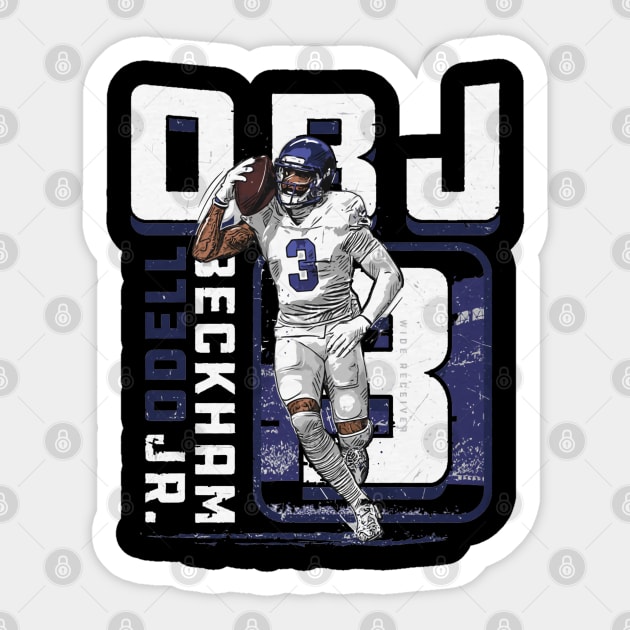 Odell Beckham Jr. Los Angeles R Sticker by Buya_Hamkac